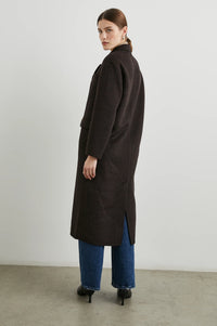 Rails Gallery Coat Espresso Houndstooth