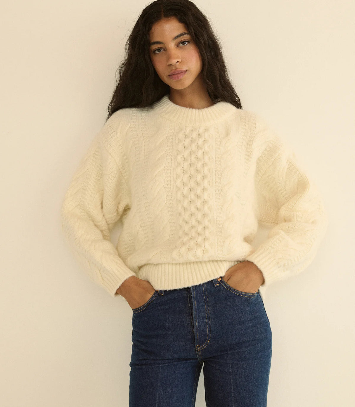 Dôen HALLSTATT SWEATER IN IVORY
