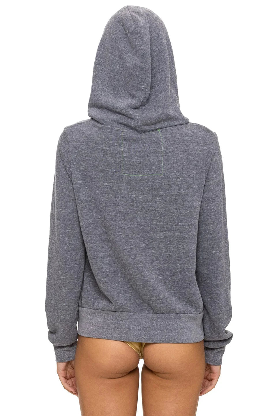 Aviator Nation ALL SEASONS CIRCLE ZIP HOODIE - HEATHER GREY