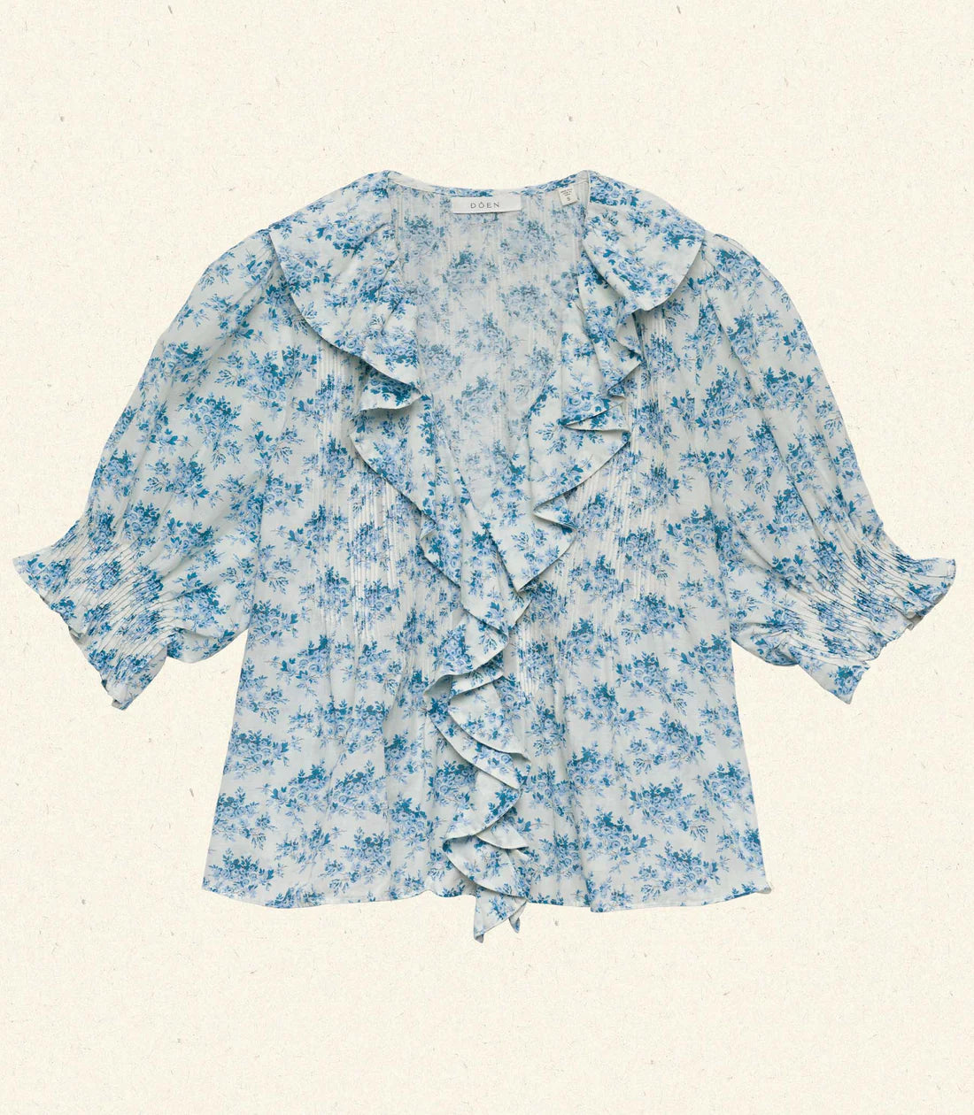 Dôen HENRI TOP IN BLEU ROSIER FLORAL