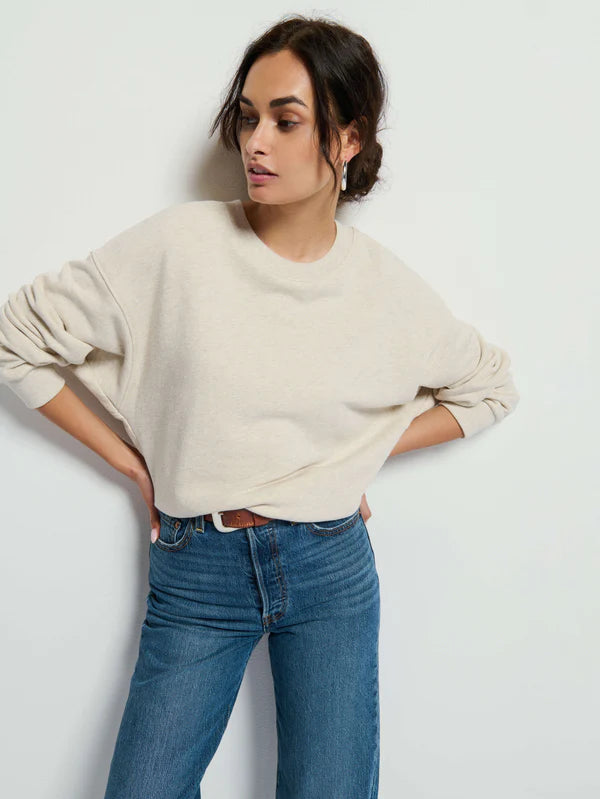 Nation LTD JOVIE SWEATSHIRT Heather Oatmeal