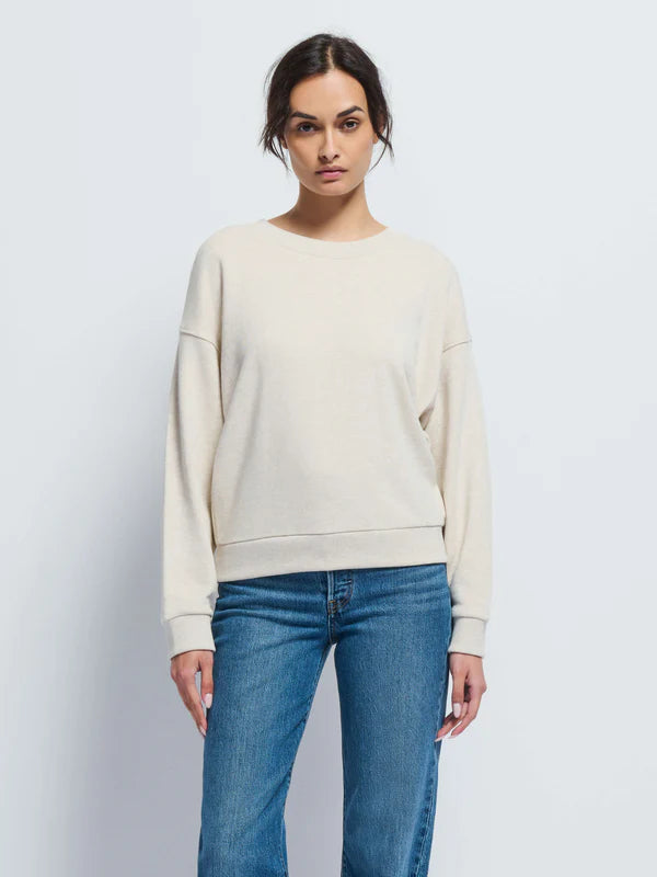 Nation LTD JOVIE SWEATSHIRT Heather Oatmeal