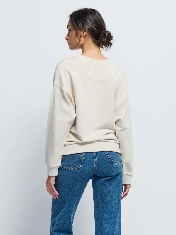 Nation LTD JOVIE SWEATSHIRT Heather Oatmeal