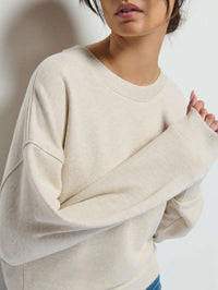 Nation LTD JOVIE SWEATSHIRT Heather Oatmeal