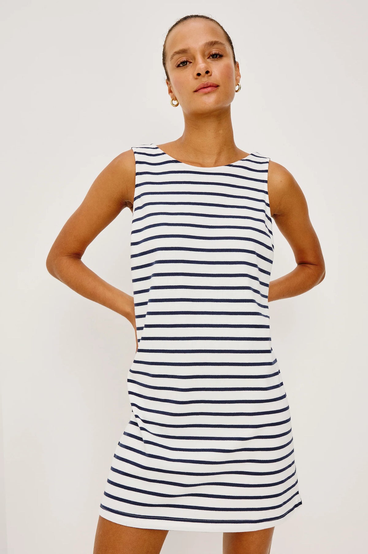 Rails Kaylee dress Ivory Navy Stripe