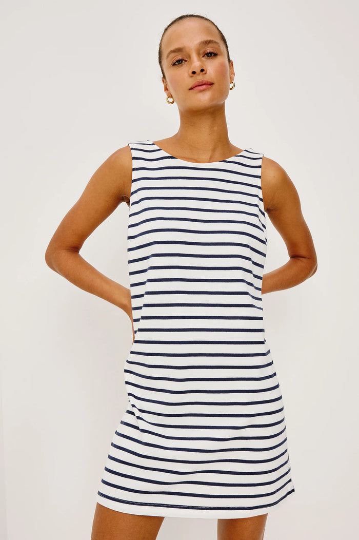 Rails Kaylee dress Ivory Navy Stripe