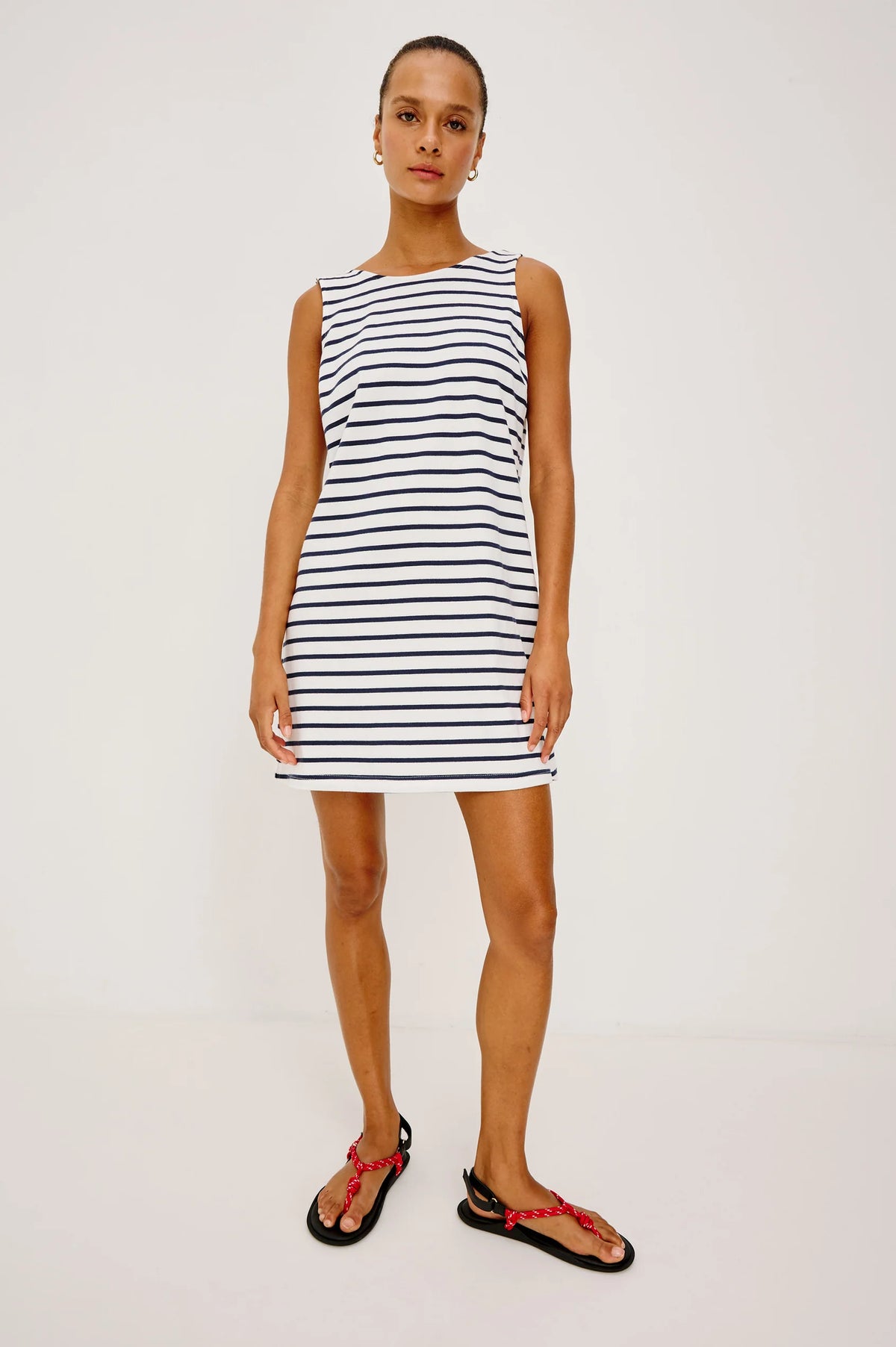 Rails Kaylee dress Ivory Navy Stripe