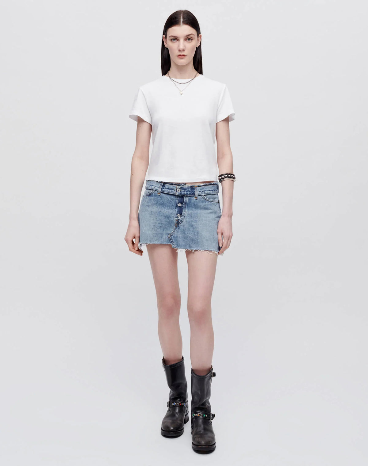 Re/Done HANES CLASSIC TEE Optic White