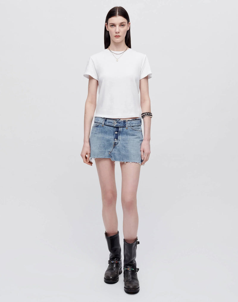 Re/Done HANES CLASSIC TEE Optic White