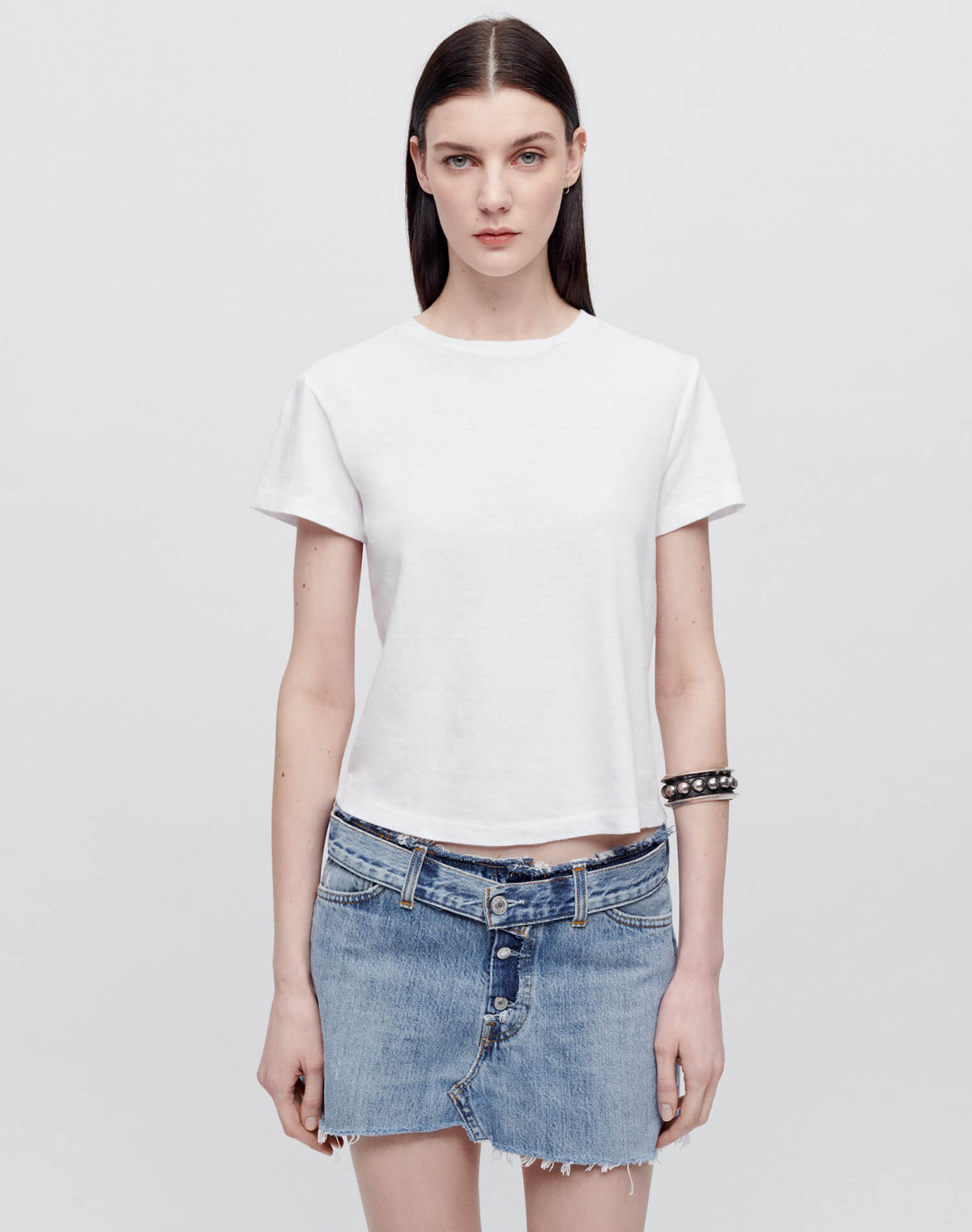 Re/Done HANES CLASSIC TEE Optic White