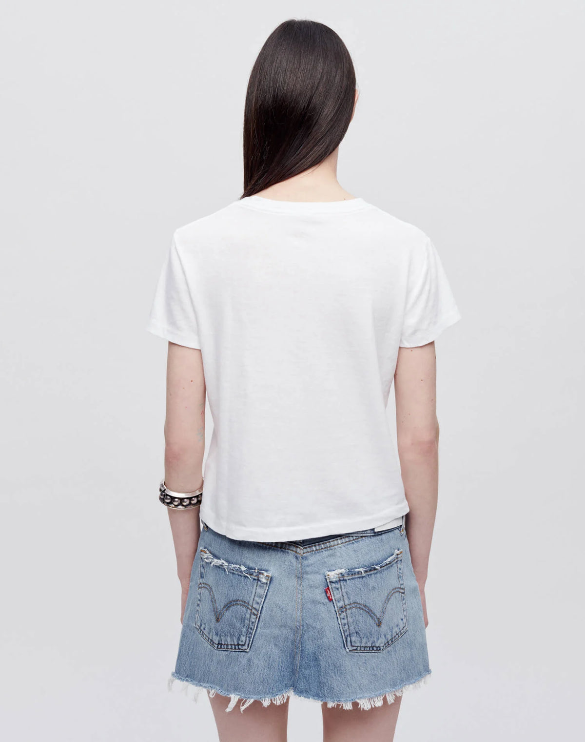 Re/Done HANES CLASSIC TEE Optic White