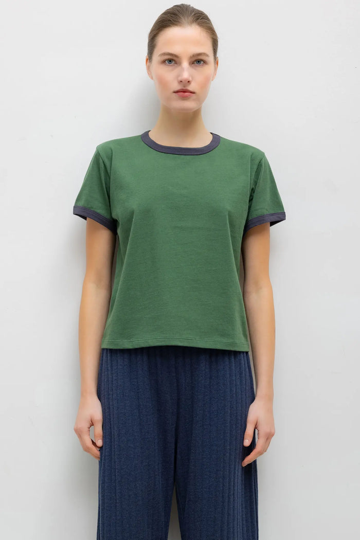 Leset Margo Ringer Tee Juniper Midnight