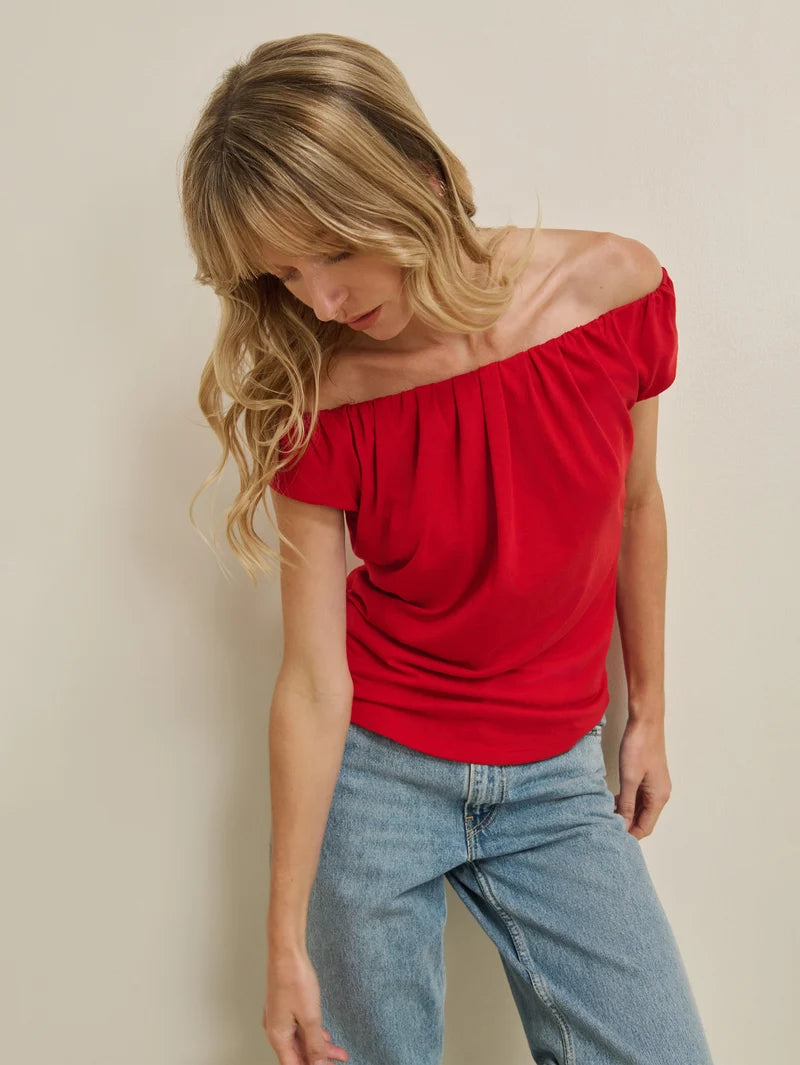 Nation LA Lily Top - Rouge Red