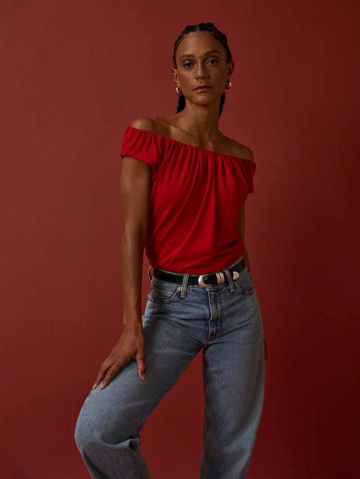 Nation LA Lily Top - Rouge Red