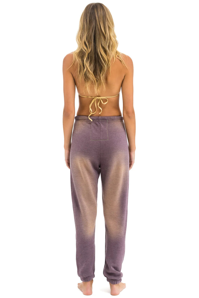 Aviator Nation VINTAGE LOGO SWEATPANTS - FADED MOCHA