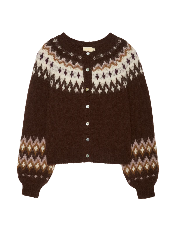 Nation LTD LULA CARDIGAN  Coffee