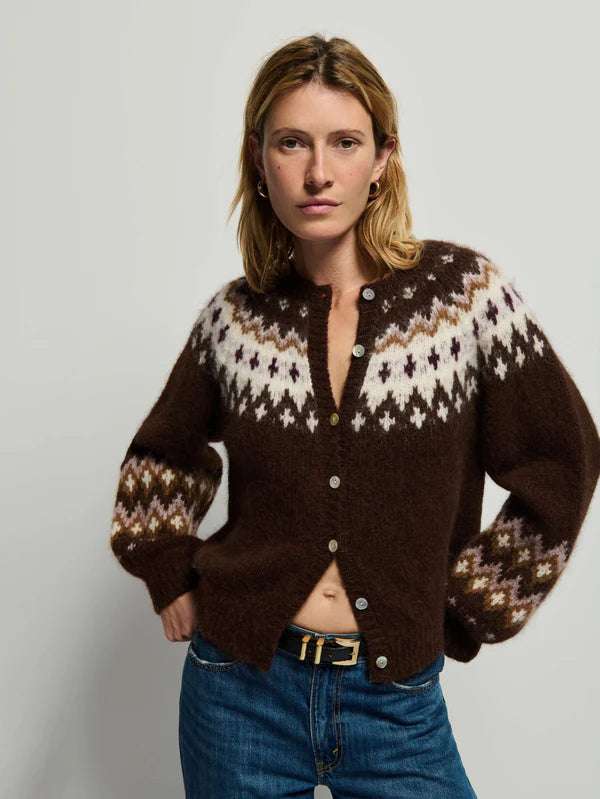 Nation LTD LULA CARDIGAN  Coffee