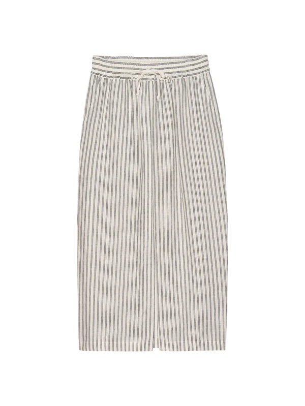 Nation LTD Maisie Midi Skirt Linen Stripe