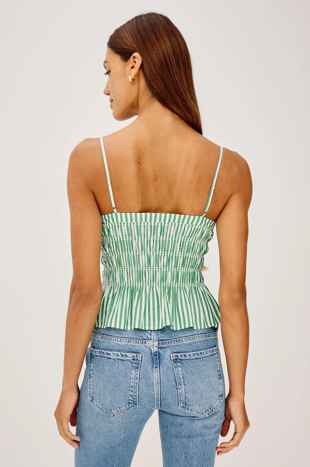 Rails Makenna top Emerald Stripe