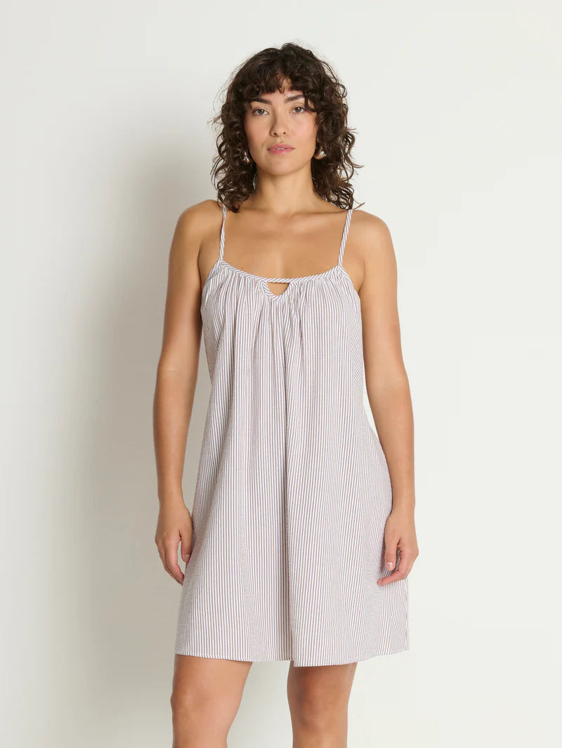 Nation LA Margot Mini Dress Praline Stripe