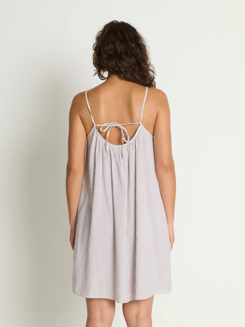 Nation LA Margot Mini Dress Praline Stripe