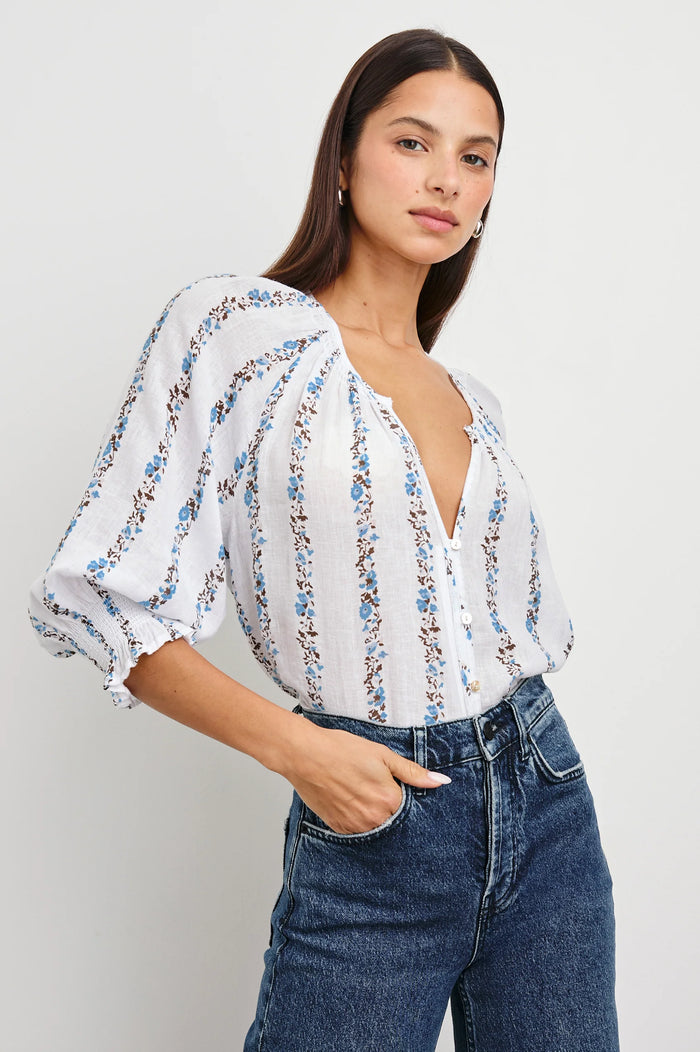 Rails Mariah Top Bluebell Stripe