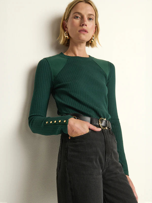 Nation Ltd Maxine Long Sleeve Pine