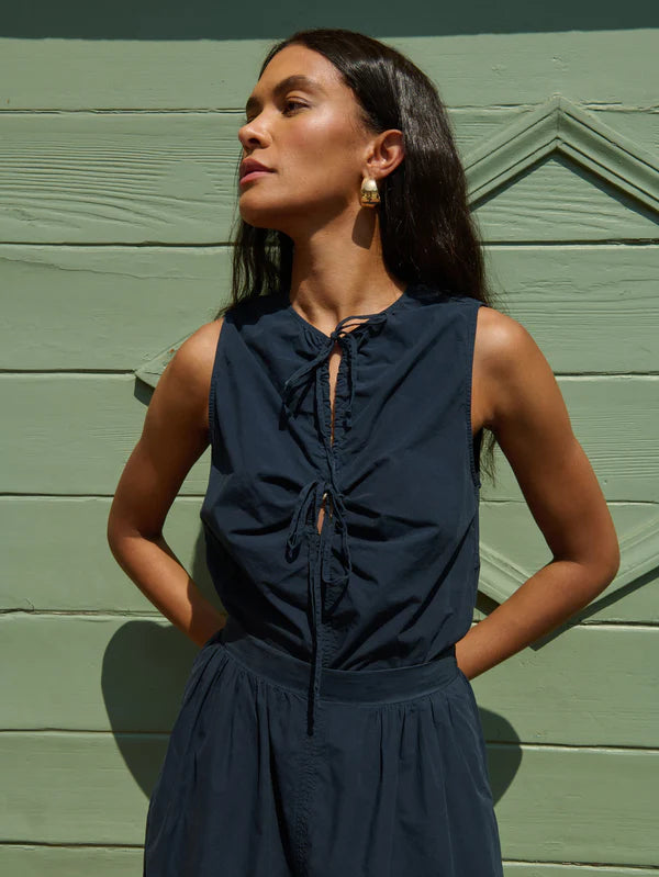 Nation Ltd Mimmi Keyhole Top Navy Night Sky