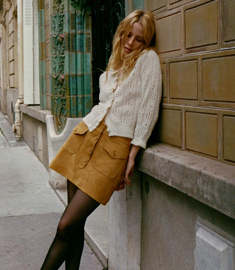 Dôen CLAUDIE CARDIGAN IN IVORY