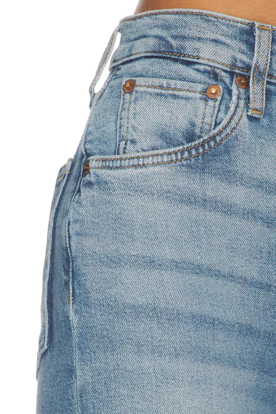 Re/Done High Rise Wide Leg Jeans - Mid 70's Shadow