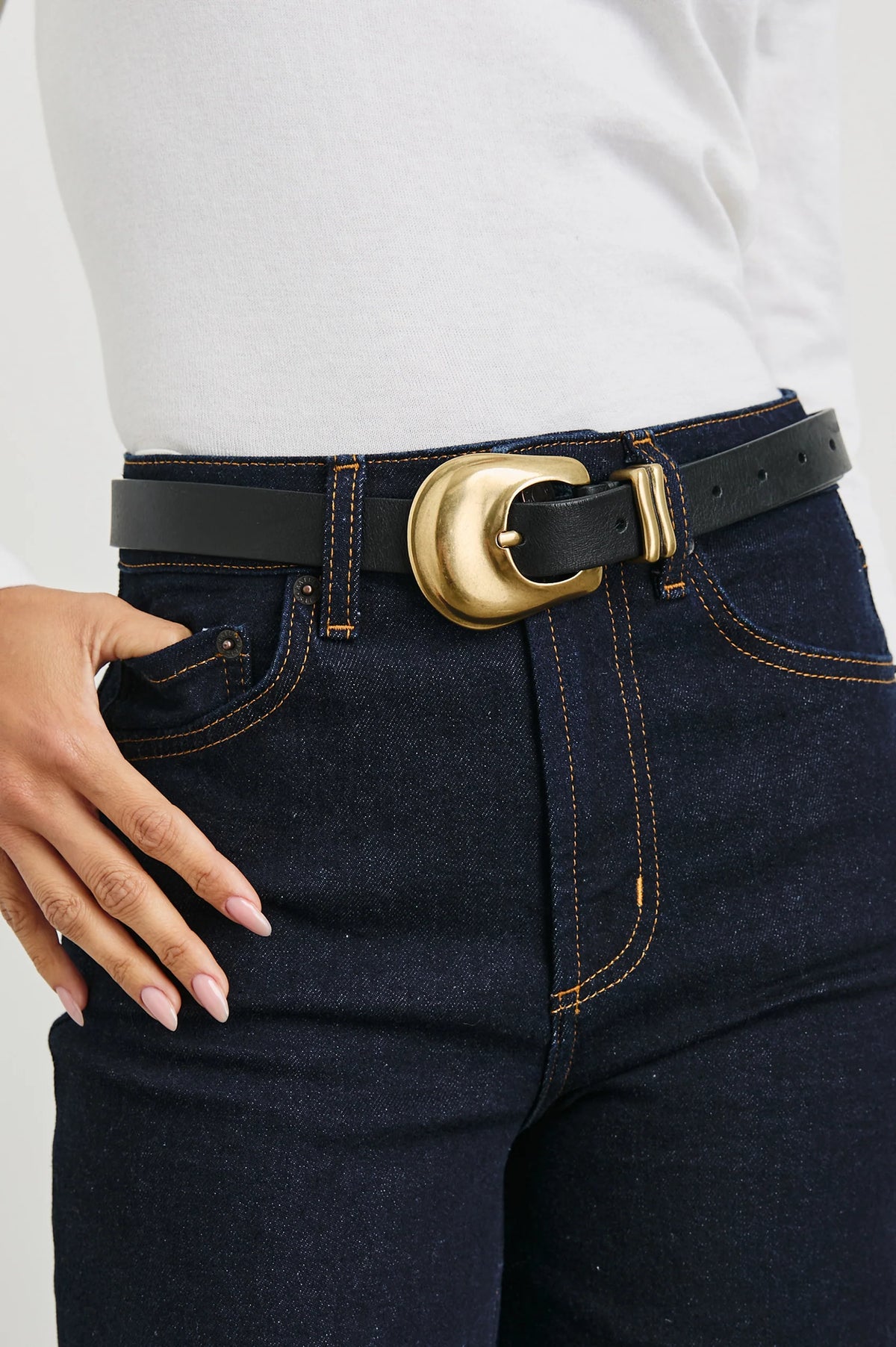 Rails Rodeo Belt Black Gold