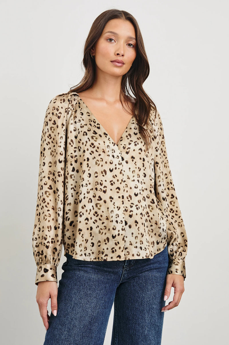 Rails Sandra Top Champagne Leopard