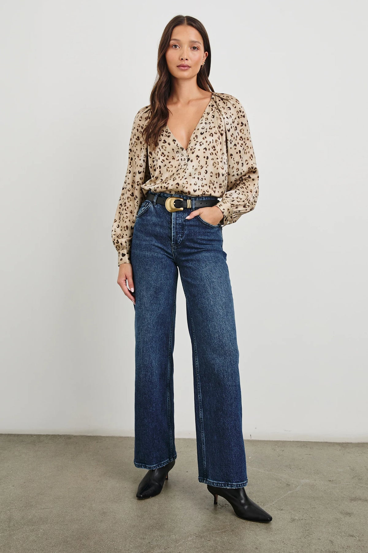 Rails Sandra Top Champagne Leopard