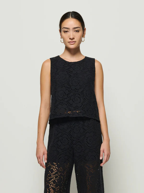 Nation LTD Sheri Lace Sleeveless Black