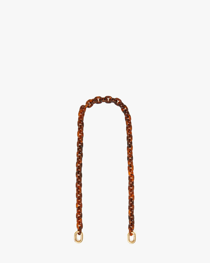 Clare V. Shoulder Strap Tortoise Mini Resin