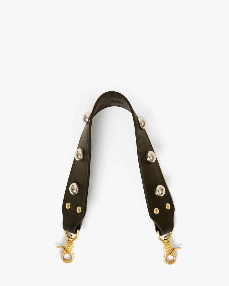 Clare V. Shoulder Strap Black w/ Studs
