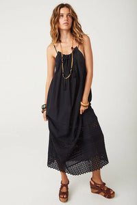 Spell LOVE IN THE AFTERNOON LACE MAXI DRESS Midnight Rose