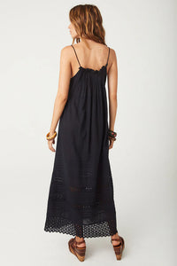 Spell LOVE IN THE AFTERNOON LACE MAXI DRESS Midnight Rose