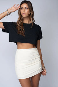 STILLWATER GET TOGETHER MINI SKIRT WHITE