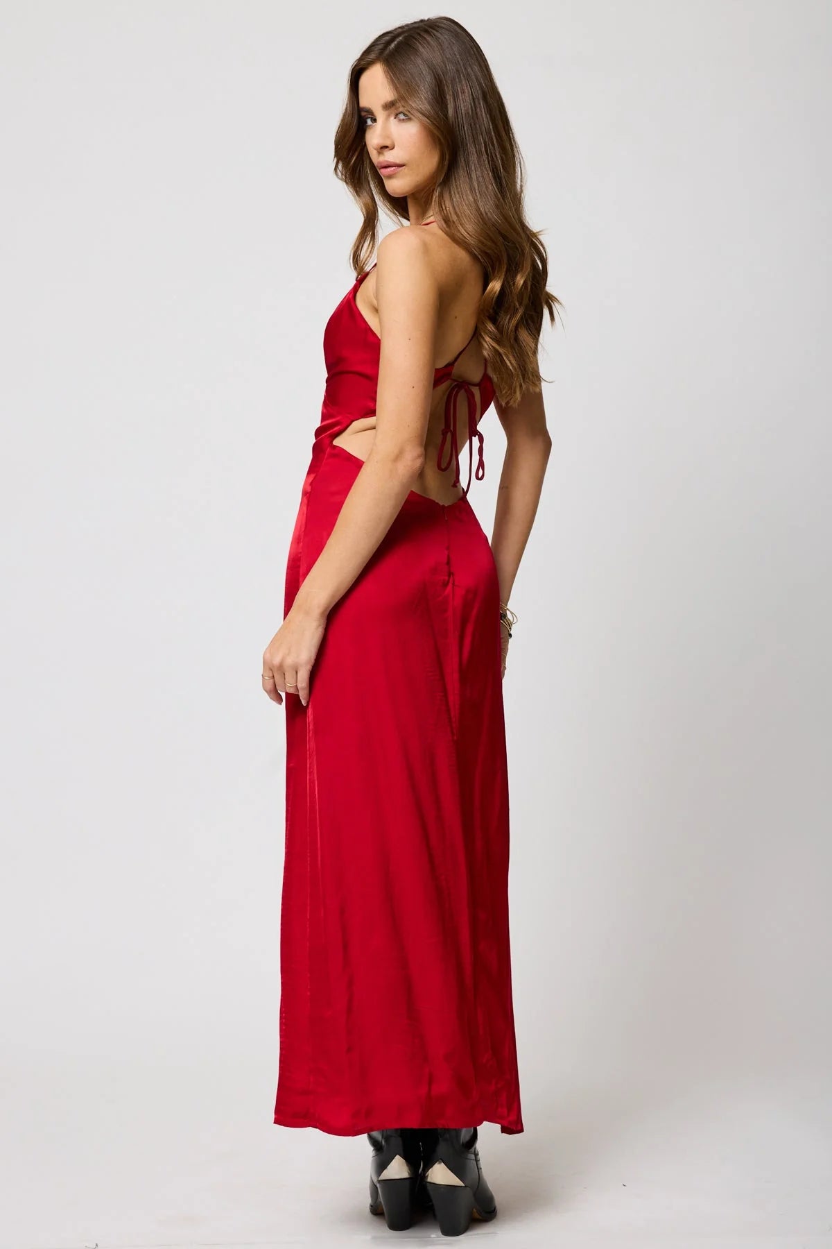 Stillwater SILKY LUCIA MAXI DRESS Red