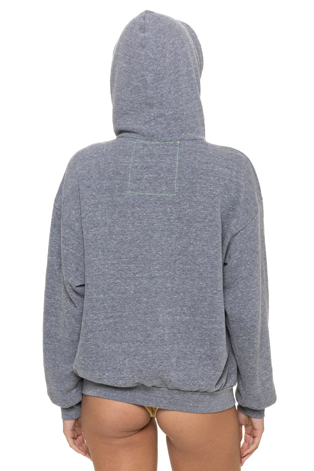 Aviator Nation BOLT STITCH RELAXED PULLOVER HOODIE - HEATHER GREY
