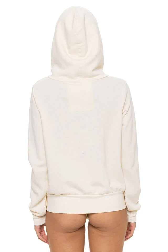 Aviator Nation 5 STRIPE AMERICA ZIP HOODIE - VINTAGE WHITE // USA (Copy)