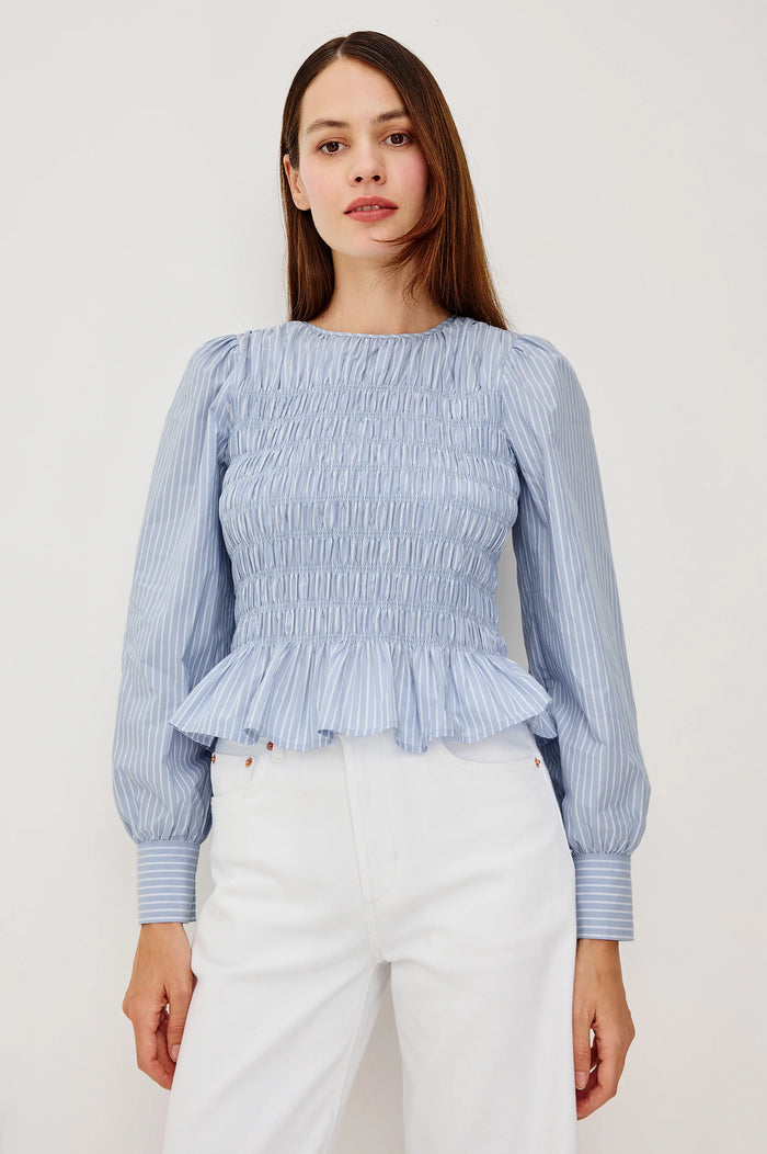 Rails Tabi Top Oxford White Stripe