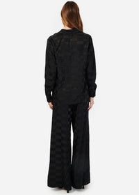 Cami Nyc MEDINA BURNOUT WIDE LEG PANT BLACK