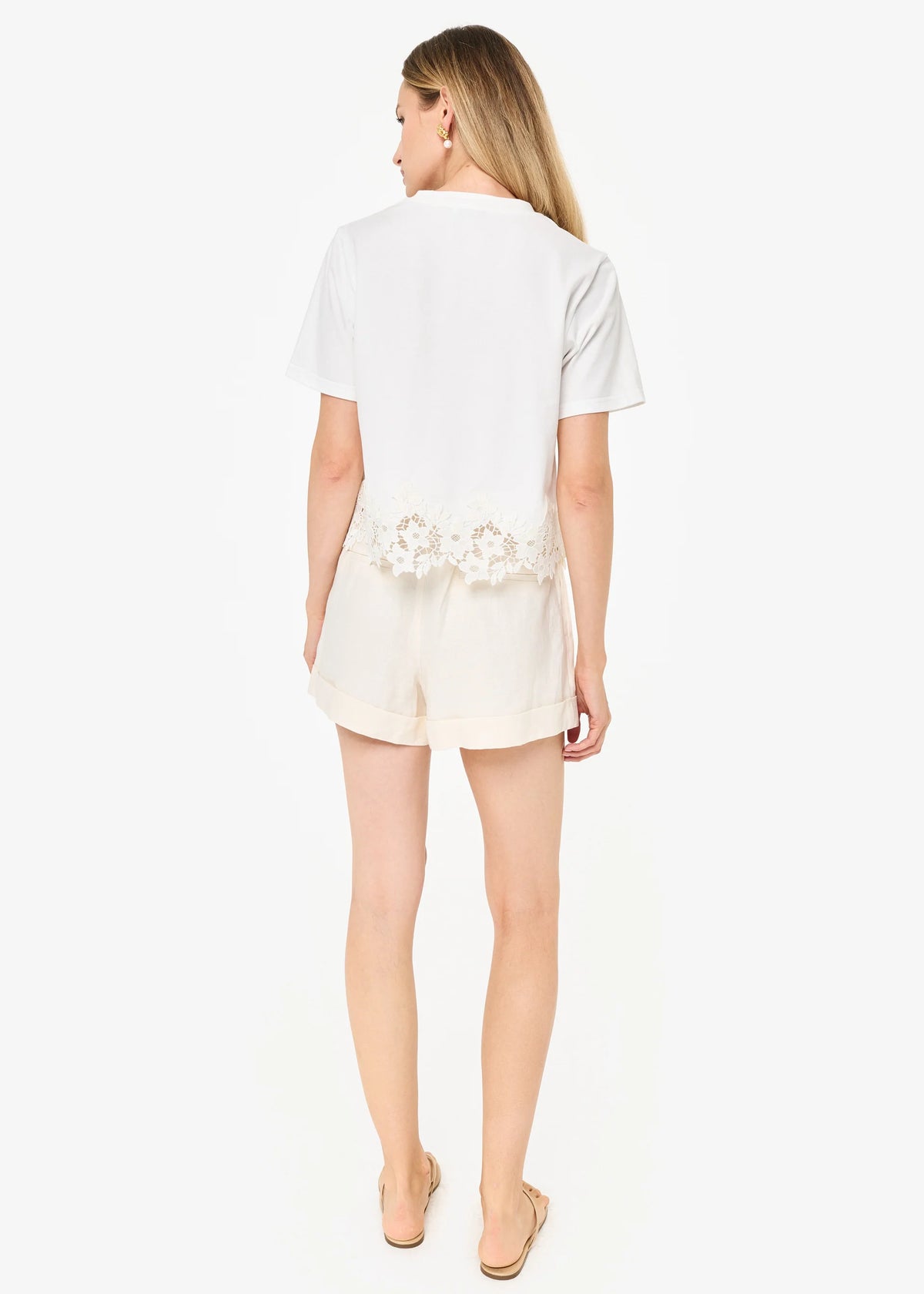 CAMI NYC KEANU COTTON TEE WHITE