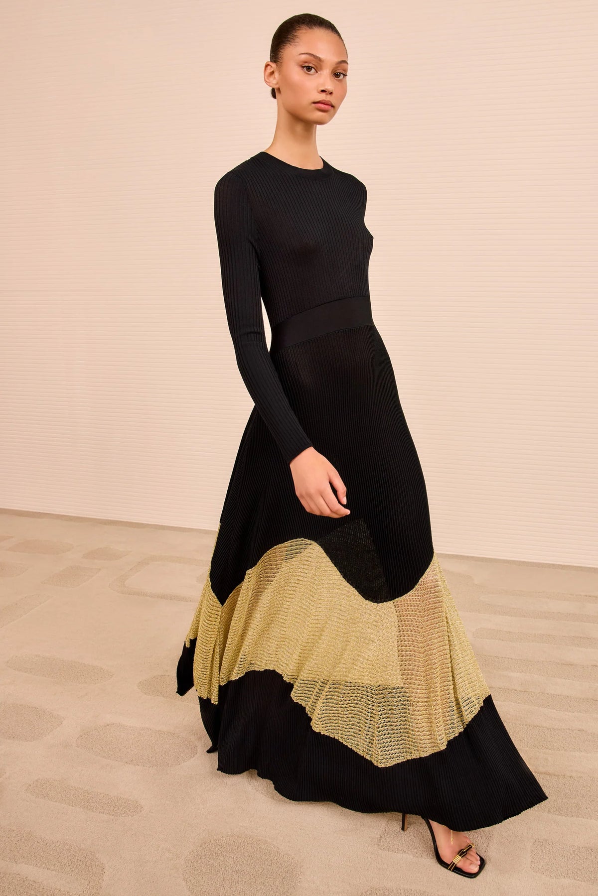 Ulla Johnson Roanne Long Dress - Gold Noir