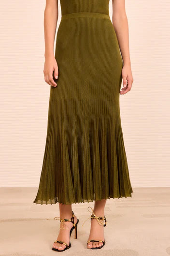 Ulla Johnson Vera Midi Skirt - Olive