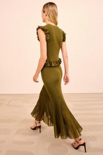 Ulla Johnson Vera Midi Skirt - Olive