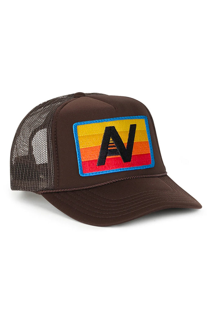 Aviator Nation LOGO RAINBOW VINTAGE TRUCKER HAT
