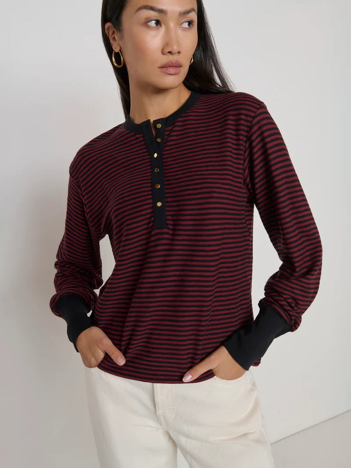 Nation LA Victoria HenleyMini Truffle Stripe